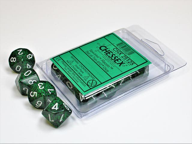 Chessex | d10 Set | Acrylic | Speckled Recon (10) (CHX 25125)