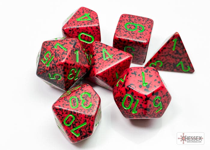 Chessex | Polyhedral Dice Set | Speckled | Strawberry (CHX25304)