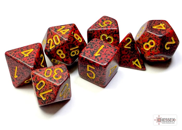 Chessex | Polyhedral Dice Set | Speckled | Mercury (CHX25323)