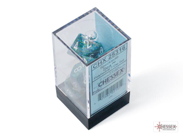 Chessex | Polyhedral Dice Set | Acrylic | Speckled Sea (CHX 25316)