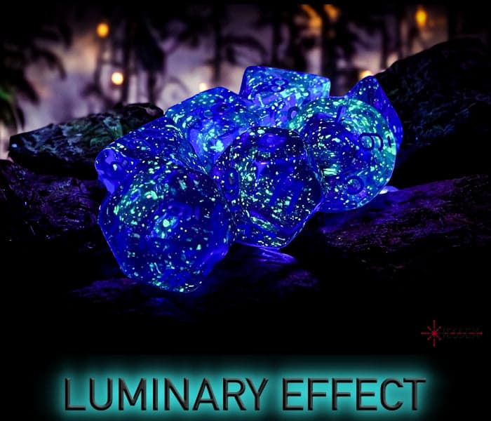 Chessex | Polyhedral Dice Set | Acrylic | Nebula Nocturnal/blue (CHX 27557)