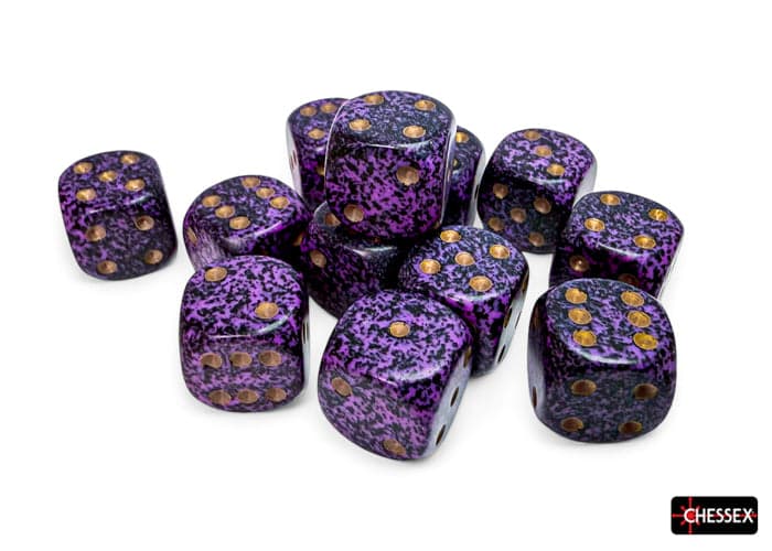 Chessex | d6 Dice Block | Acrylic | Speckled Hurricane 16mm d6 (12 dice) (CHX 25717)