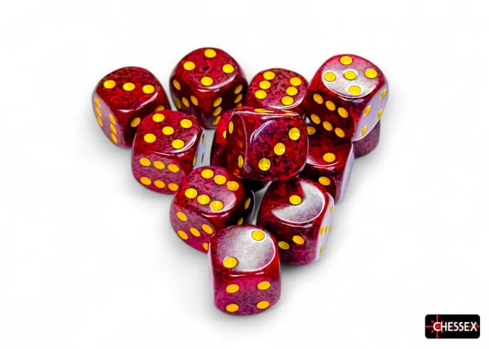 Chessex | d6 Dice Block | Acrylic | Speckled Mercury 16mm d6 (12 dice) (CHX 25723)