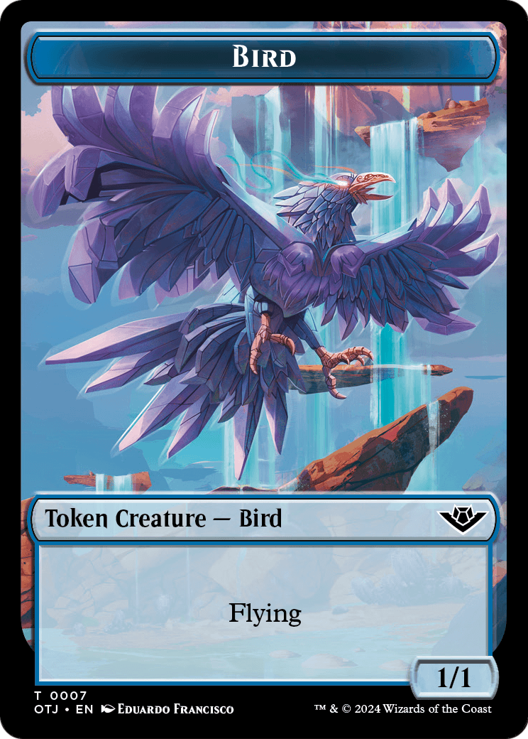 Bird (TOTJ-007) - Outlaws of Thunder Junction Tokens Foil