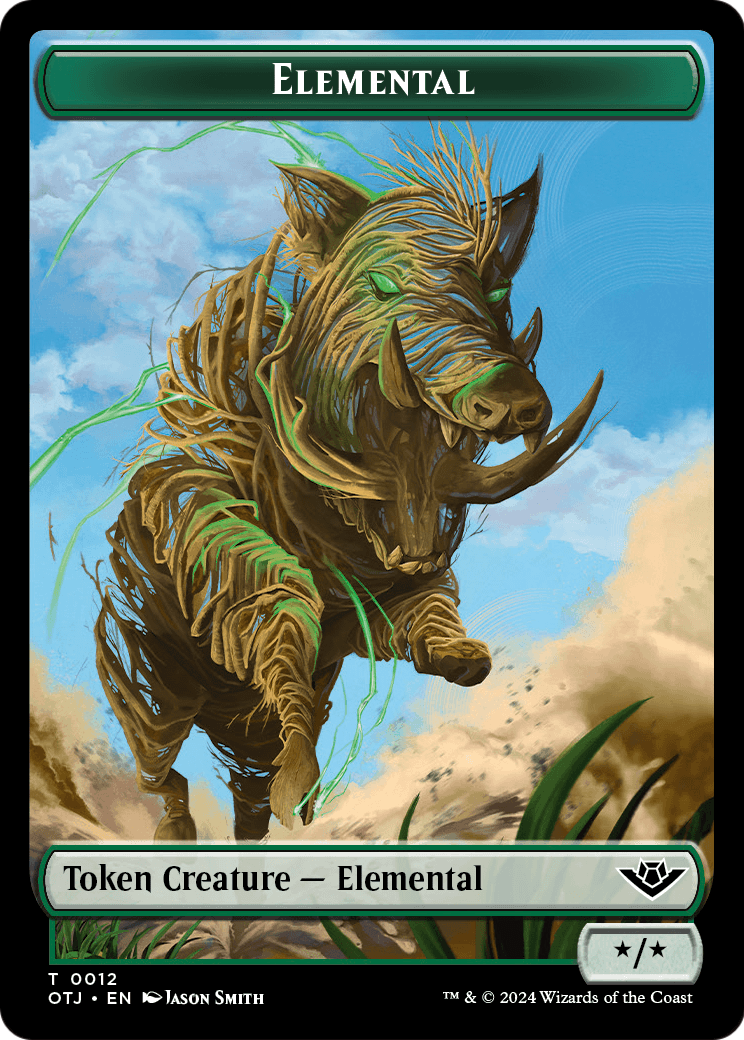 Elemental (TOTJ-012) - Outlaws of Thunder Junction Tokens Foil