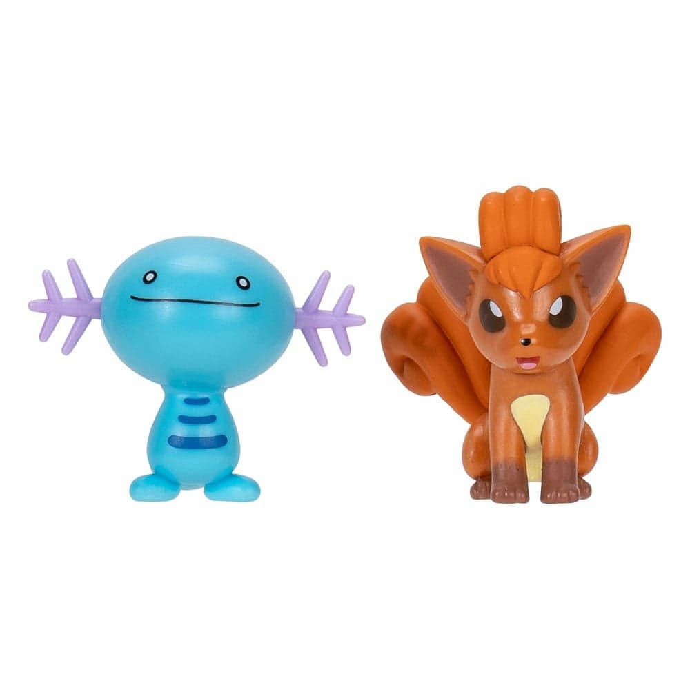 Pokemon Battle Figures | 2 Pack | Wooper & Vulpix