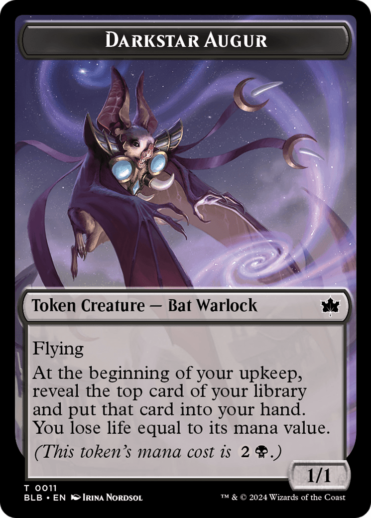 Darkstar Augur (TBLB-011) - Bloomburrow Tokens Foil