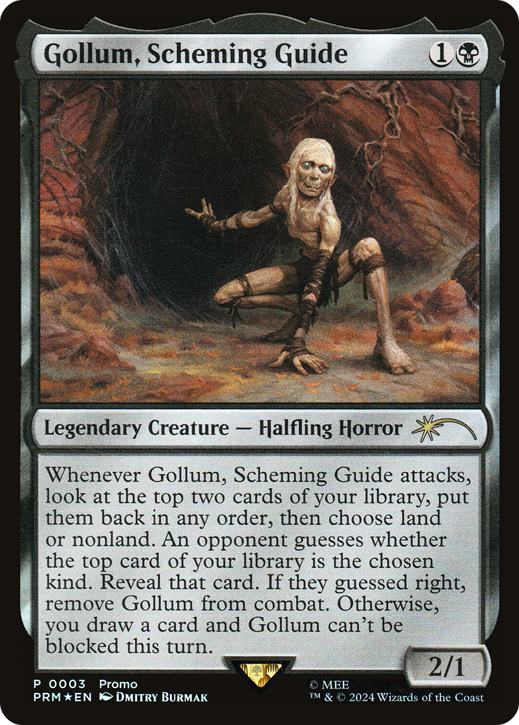 Gollum, Scheming Guide (PLTC-003) - Tales of Middle-earth Deluxe Commander Kit Foil