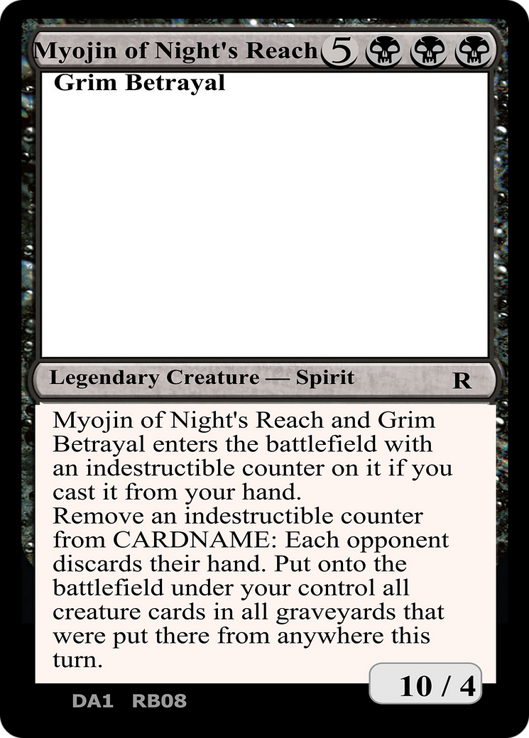 Myojin of Night's Reach and Grim Betrayal (DA1-RB08) - Unknown Event