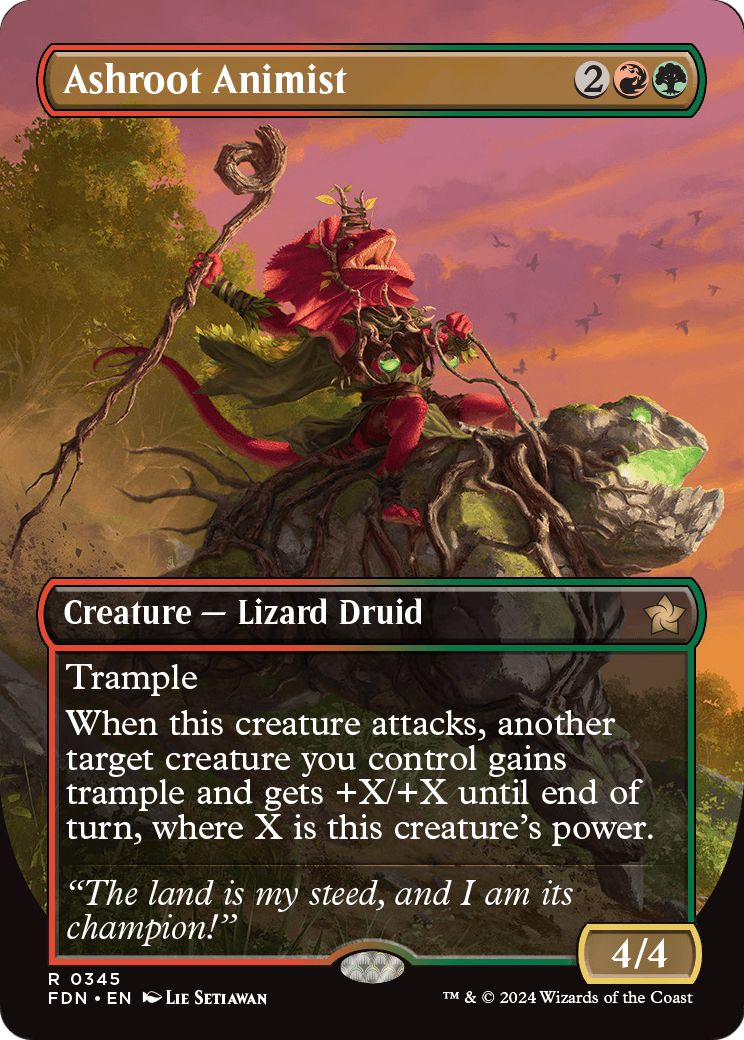 Ashroot Animist (FDN-345) - Foundations (Borderless)