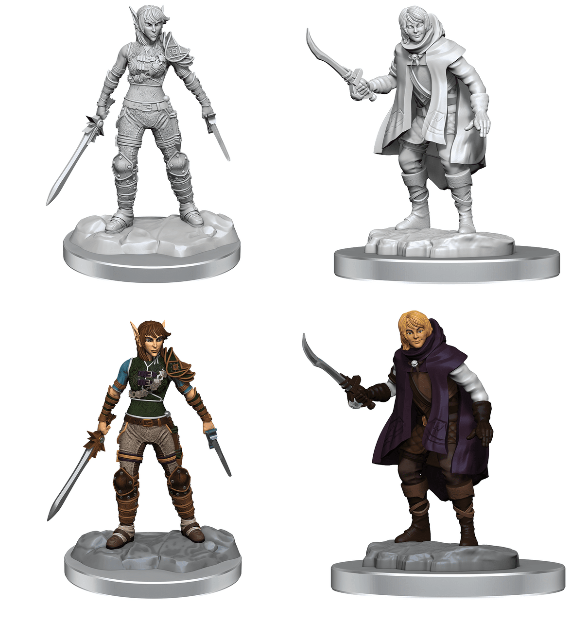 D&D Nolzur's Marvelous Miniatures | Elf Rogue & Half-Elf Rogue Protege