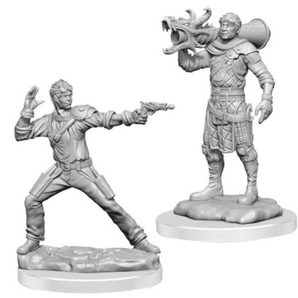 D&D Nolzur's Marvelous Miniatures | Human Artificer & Human Apprentice