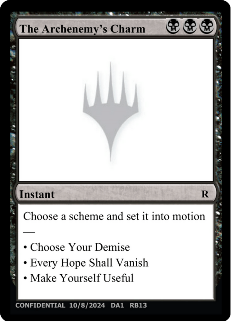 The Archenemy's Charm (DA1-RB13) - Unknown Event