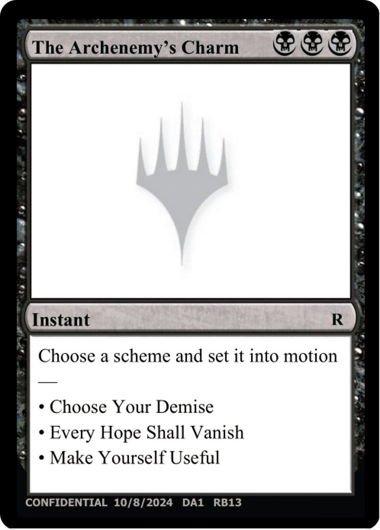 The Archenemy's Charm (DA1-RB13) - Unknown Event
