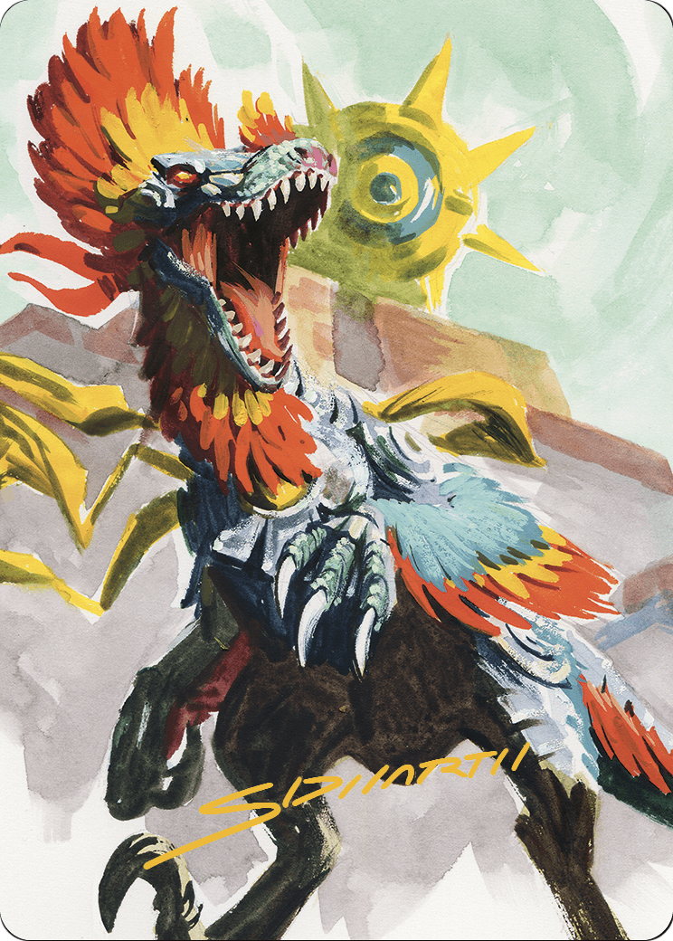 Pantlaza, Sun-Favored // Pantlaza, Sun-Favored (ALCI-075) - The Lost Caverns of Ixalan Art Series (Borderless) Foil