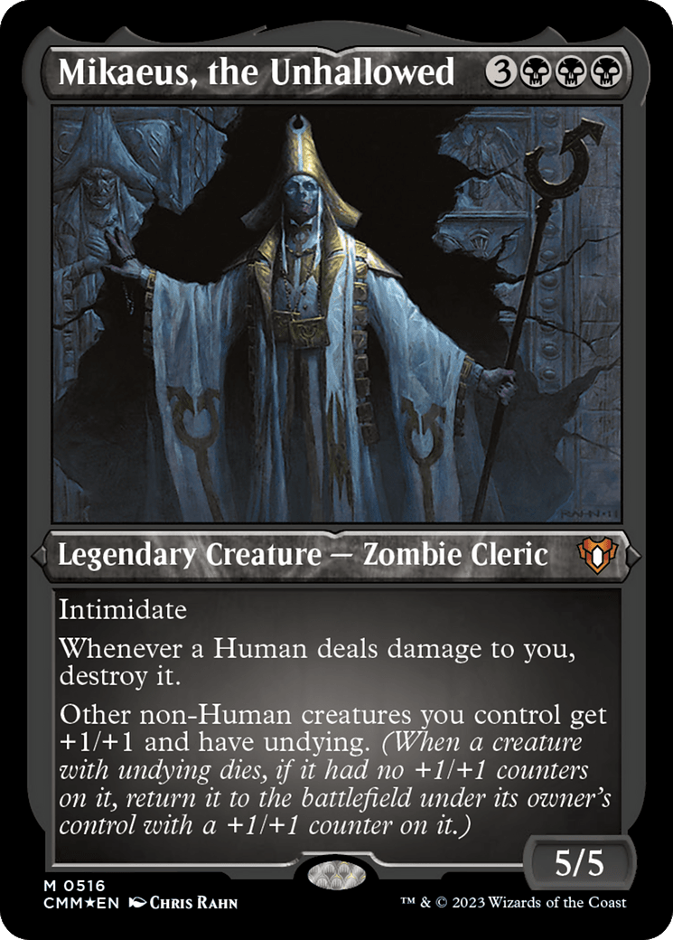 Mikaeus, the Unhallowed (CMM-516) - Commander Masters Etched Foil