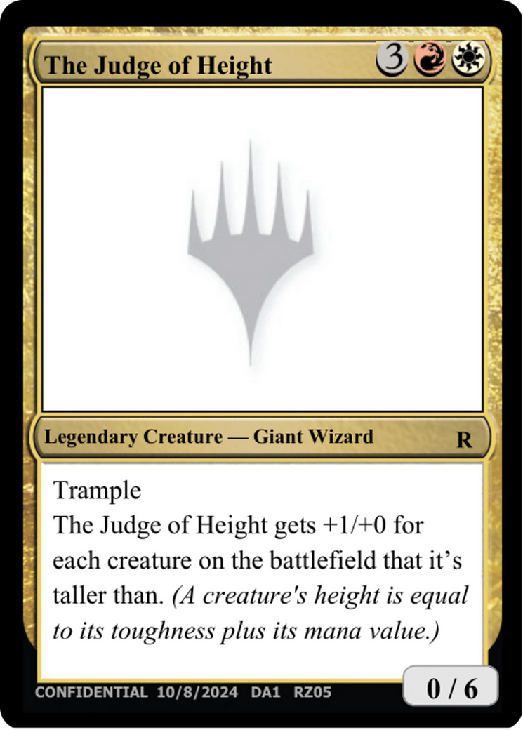 The Judge of Height (DA1-RZ05F) - Unknown Event