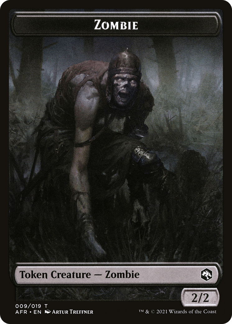 Zombie (TAFR-009) - Adventures in the Forgotten Realms Tokens Foil