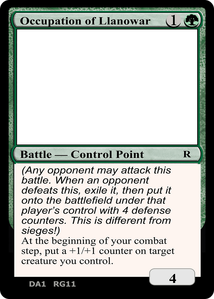 Occupation of Llanowar (DA1-RG11) - Unknown Event