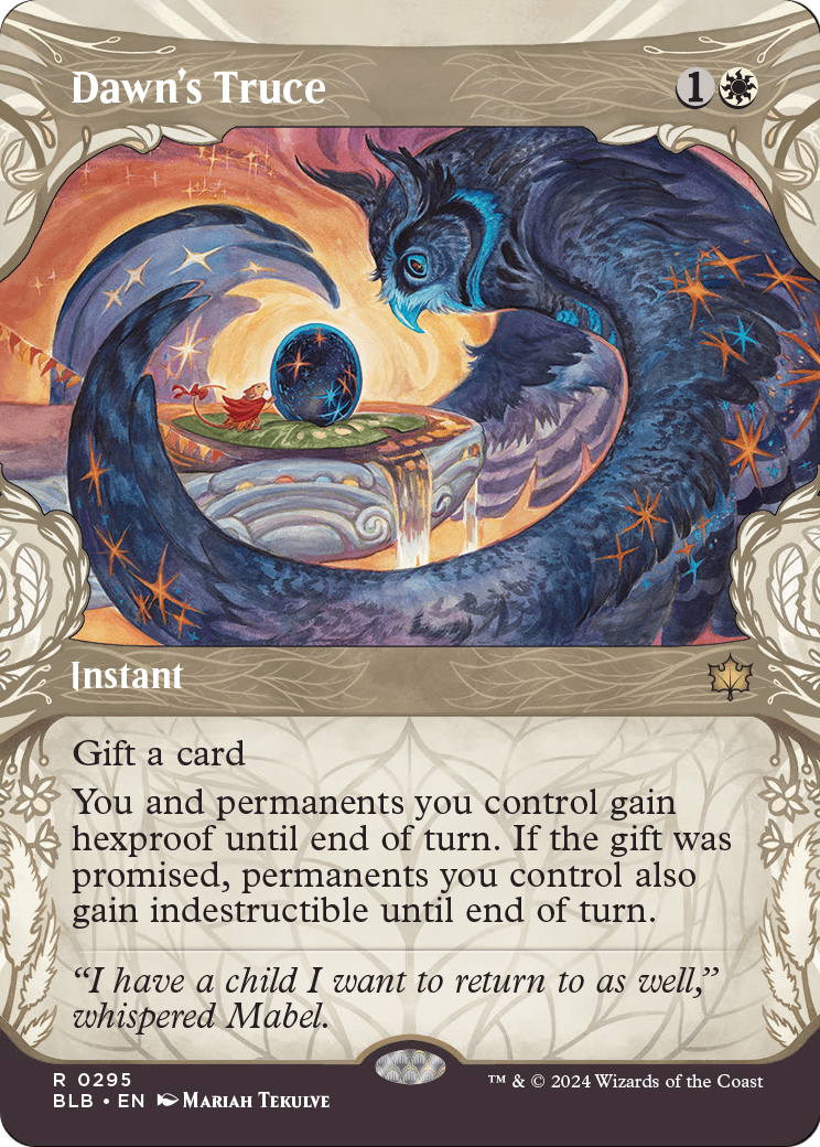 Dawn's Truce (BLB-295) - Bloomburrow: (Showcase) Foil