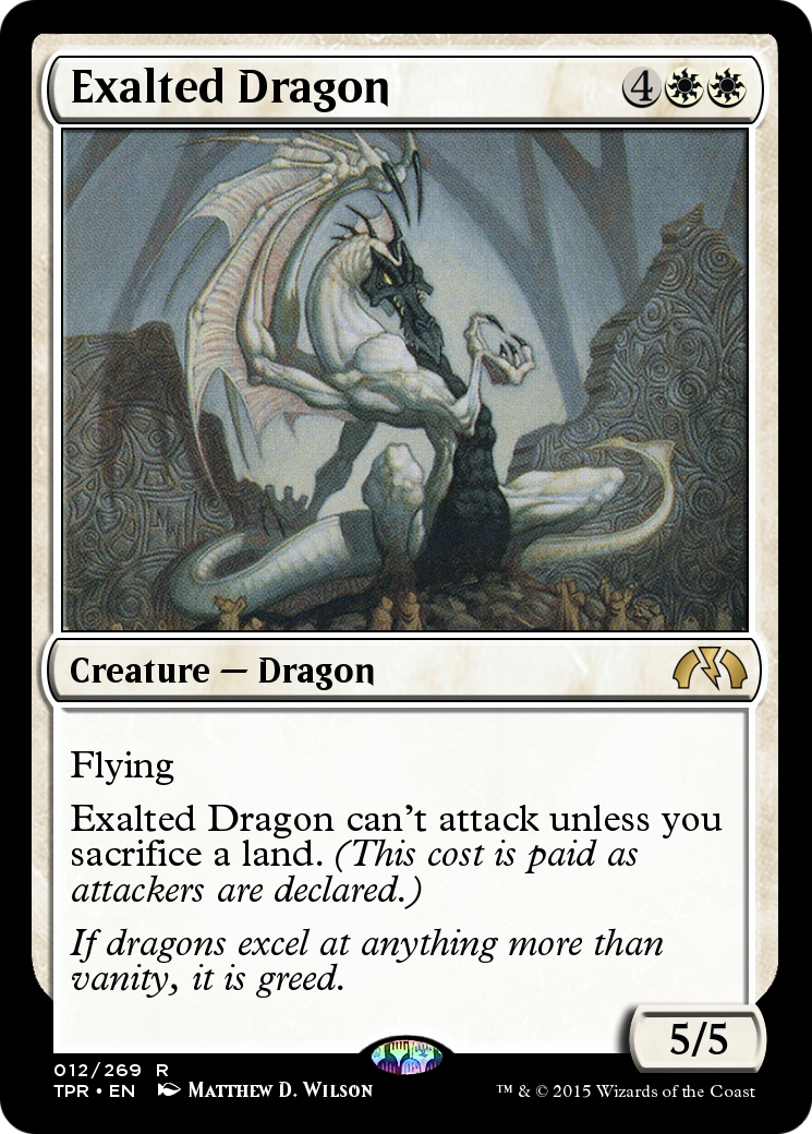 Exalted Dragon (TPR-012) - Tempest Remastered Foil