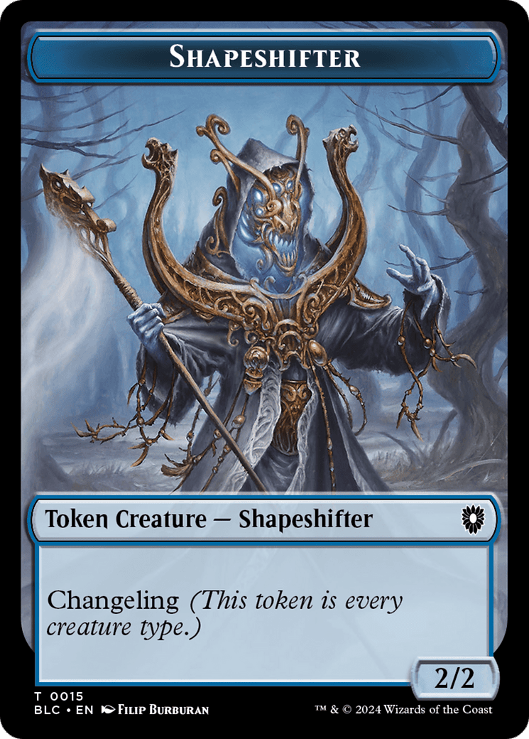 Shapeshifter (TBLC-015) - Bloomburrow Commander Tokens Foil