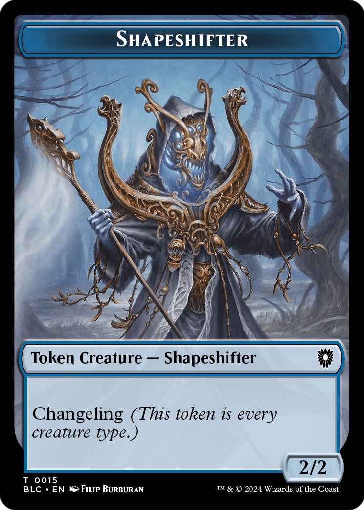 Shapeshifter (TBLC-015) - Bloomburrow Commander Tokens