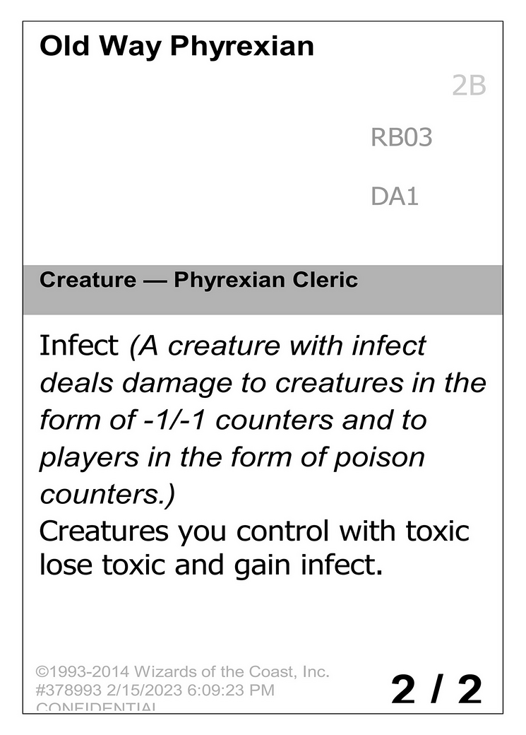 Old Way Phyrexian (DA1-RB03D) - Unknown Event