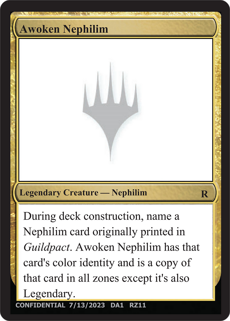 Awoken Nephilim (DA1-RZ11A) - Unknown Event