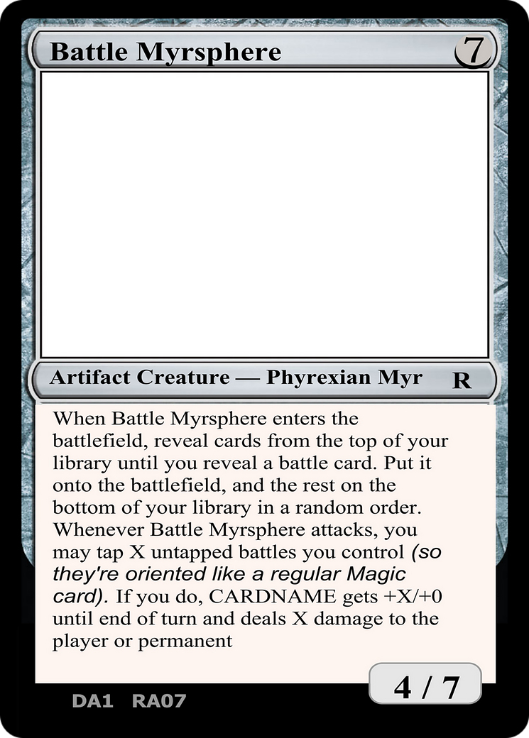 Battle Myrsphere (DA1-RA07A) - Unknown Event