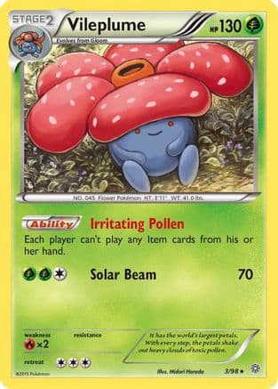 Vileplume 003/98 - XY Ancient Origins Reverse Holofoil