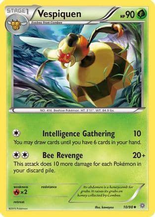 Vespiquen 010/98 - XY Ancient Origins Reverse Holofoil