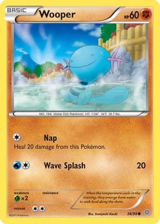 Wooper 038/98 - XY Ancient Origins Reverse Holofoil