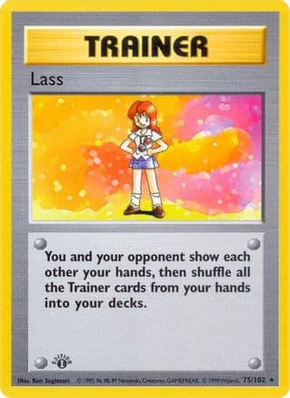 Lass 075- Base Set Shadowless Unlimited