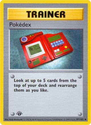 Pokedex 087- Base Set Shadowless 1st Edition
