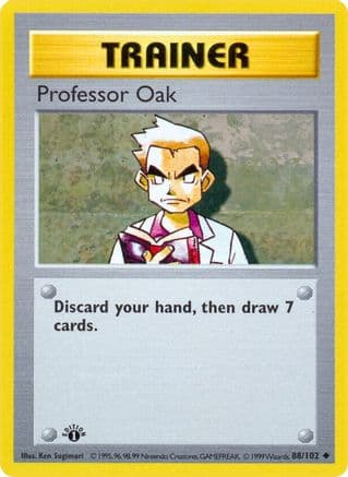 Professor Oak 088- Base Set Shadowless Unlimited