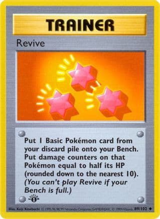 Revive 089/102 - Base Set Shadowless Unlimited
