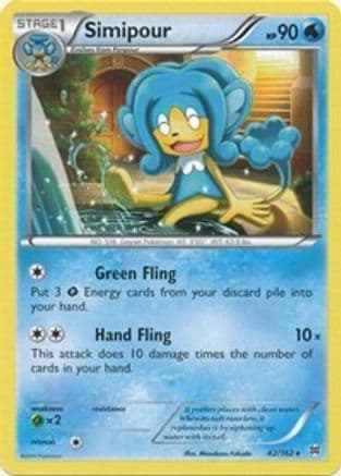 Simipour 042/162 - XY BREAKthrough Reverse Holofoil