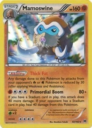 Mamoswine 082/162 - Reverse Holofoil XY BREAKthrough - Holo Rare