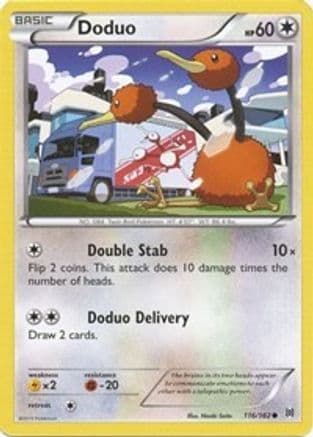 Doduo 116/162 - XY BREAKthrough Reverse Holofoil
