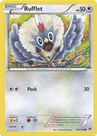 Rufflet 129/162 - XY BREAKthrough Reverse Holofoil
