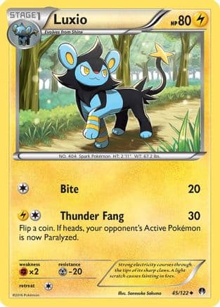 Luxio 045/122 - XY BREAKpoint Reverse Holofoil