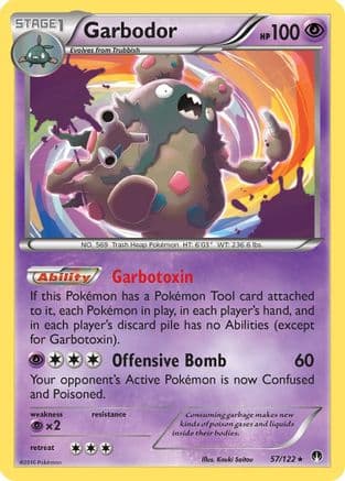 Garbodor 057/122 - XY BREAKpoint Reverse Holofoil