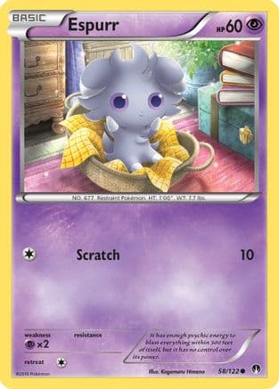 Espurr 058/122 - XY BREAKpoint Reverse Holofoil