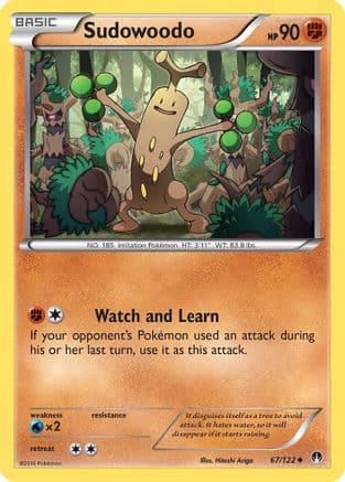 Sudowoodo 067/122 - XY BREAKpoint Reverse Holofoil