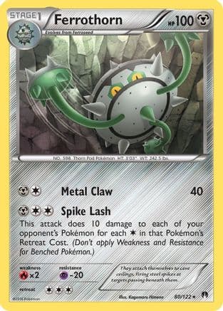 Ferrothorn 80/122 - XY BREAKpoint Reverse Holofoil