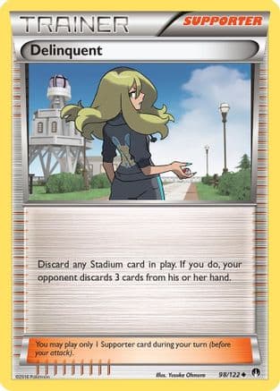 Delinquent 098/122 - XY BREAKpoint Reverse Holofoil