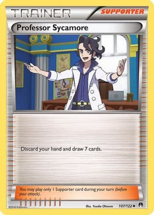 Professor Sycamore 107/122 - XY BREAKpoint Reverse Holofoil