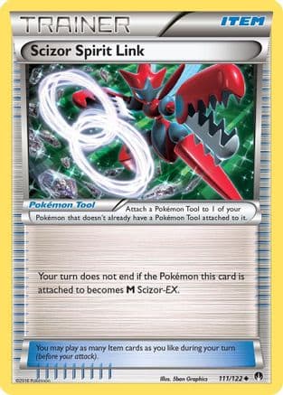 Scizor Spirit Link 111/122 - XY BREAKpoint Reverse Holofoil