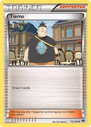 Tierno 112/122 - XY BREAKpoint Reverse Holofoil